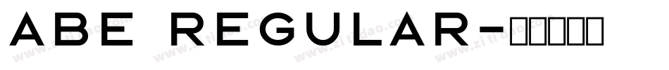 Abe Regular字体转换